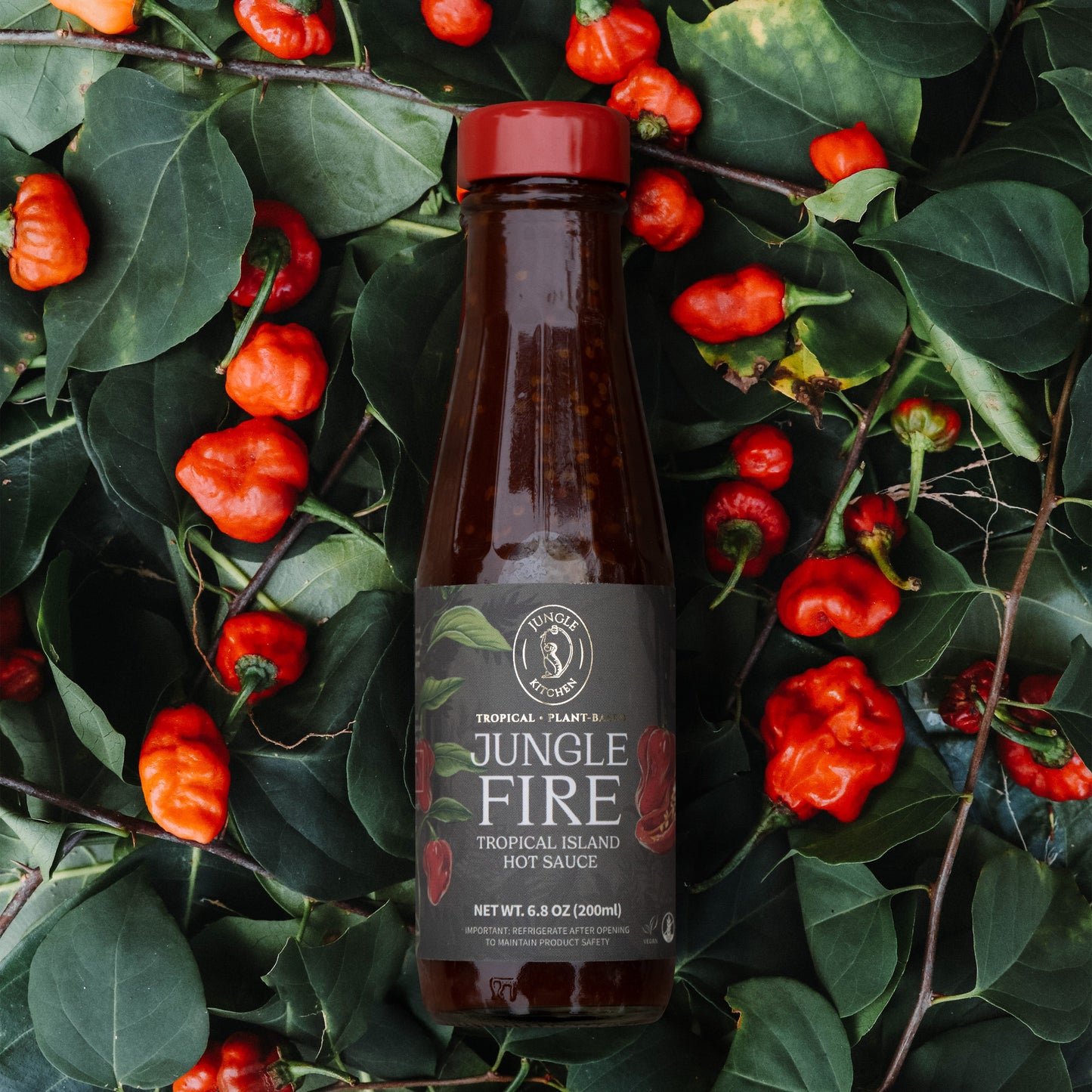 Jungle Fire Hot Sauce Product Tin Front Shot