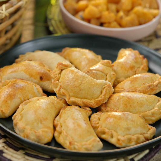 Empanada Style Pineapple Tarts - Spiced Pineapple Chunks