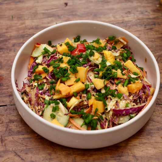 Summer Veggie Salad with Thai-Style Dressing