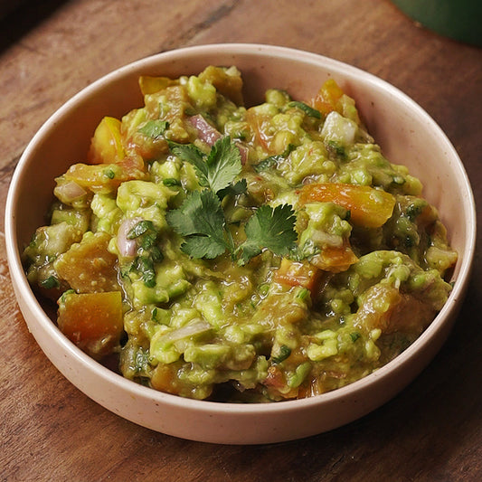Guacamole with Spiced Pineapple