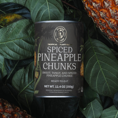 Spiced Pineapple Chunks Product Tin Front Shot